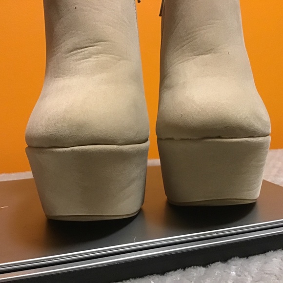 Fierce Microsuede Wedge Booties (8M) - Picture 5 of 7